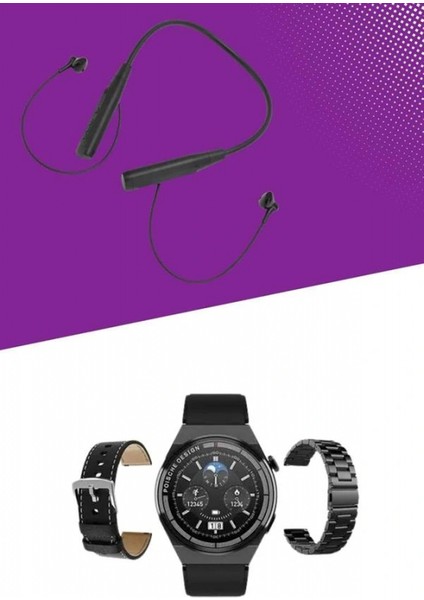 Alarm ve Titreşim Özellikli Akıllı Saat ve Mikrofonlu Kablolu Bluetooth Kulaklık 60 Saat fırsatları