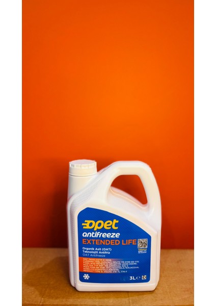 Antifreeze Extended Life 3 Litre Kırmızı Organik Antifriz