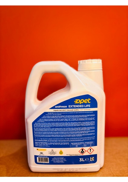 Antifreeze Extended Life 3 Litre Kırmızı Organik Antifriz modelleri