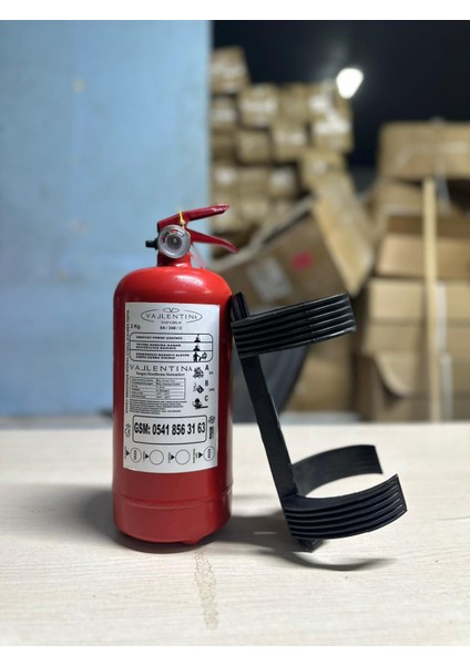 2 kg Yangın Söndürme Cihazı+Askı Aparatı (Tüvtürk Onaylı) modelleri