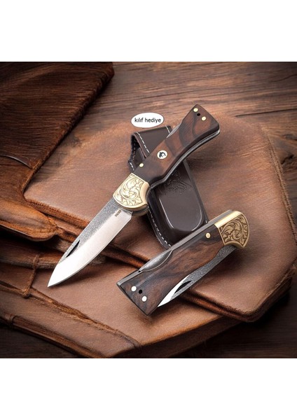 N690 Böhler Çelik Gravürlü Balçıklı Kilitli Yaylı Çakı | Dayanıklı El Işçiliği Çakı Modelleri fiyatları