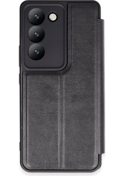 Vivo V30 Lite 4g Kılıf Flip Cover - Siyah (K95)