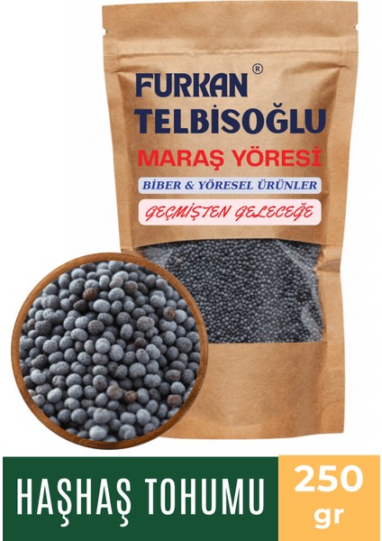 Haşhaş Tohumu - ( Elenmiş, Katkısız,yeni Mahsül ) 250GR