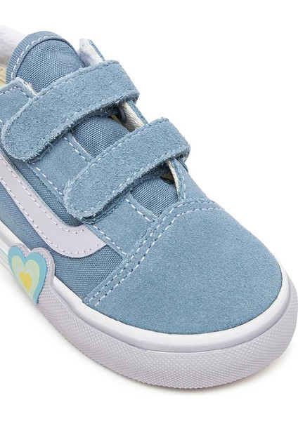 Mavi Bebek Yürüyüş Ayakkabısı VN000D4SCFL1-OLD Skool V Heart modelleri