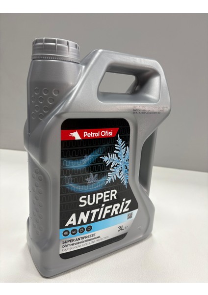 Süper Antifriz 3l Yeşil Saf Antifriz Üretim Tarihi 2025 Mavi