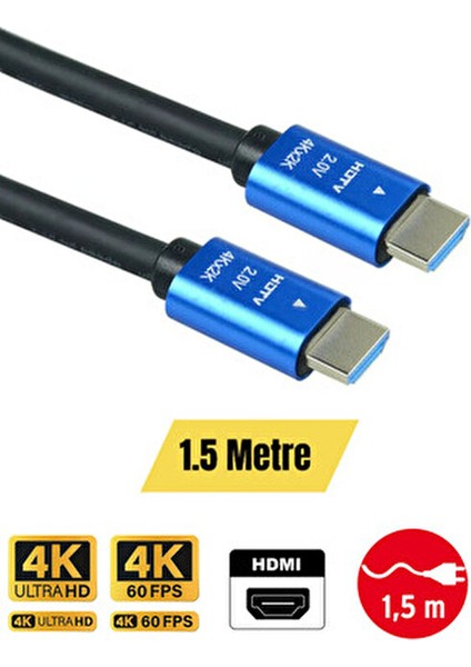 Ultra Hdtv 4K Yüksek Hızlı HDMI Kablo 4K 60Hz, 2160P, Hdr 2.0V 18GBS HDMI Kablo