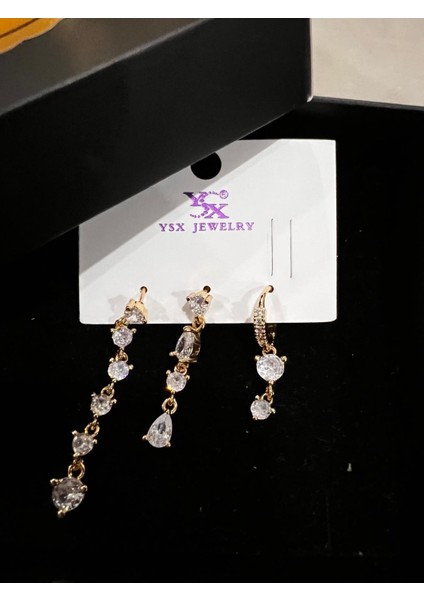 Çelik Altın Kaplama Çoklu Küpe fiyatları