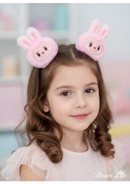 Denes Life 2'li Labubu Figürlü Peluş Toka