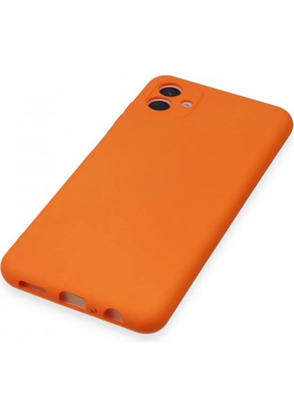 Samsung Galaxy A04E Kılıf Nano Içi Kadife Silikon - Turuncu (K95) fırsatları