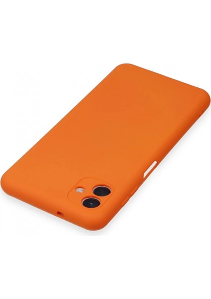 Samsung Galaxy A04E Kılıf Nano Içi Kadife Silikon - Turuncu (K95) indirimleri