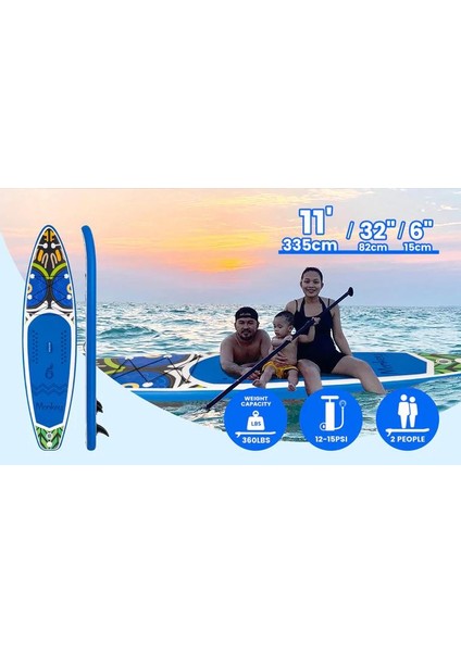 Monkey Şişme Sup Board/stand Up Paddle Board 350X85X15 cm Lacivert fiyatları