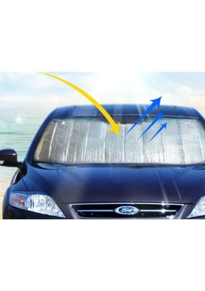 Araç Ön Cam Güneşlik Isı Yalıtımlı Katlanabilir Model Renault Megane Honda Civic Opel Astra Ford Focus