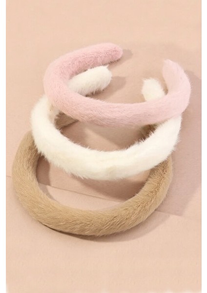 Kadın 3'lü Peluş Taç Seti