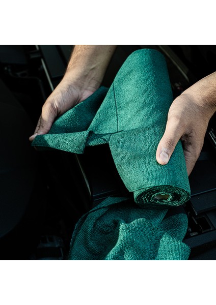 Fıberoll 25'li Mikrofiber Rulo Temizlik Bezi 30X30CM 175GSM - Koyu Yeşil indirimleri