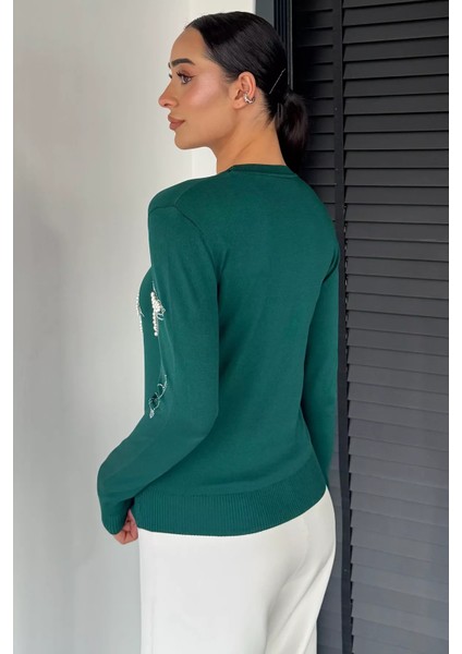 Kelebek Taşlı Triko Bluz P-00013170 fırsatları