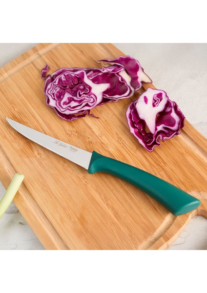 Primo Lazer Sebze Bıçağı Yeşil 11 cm