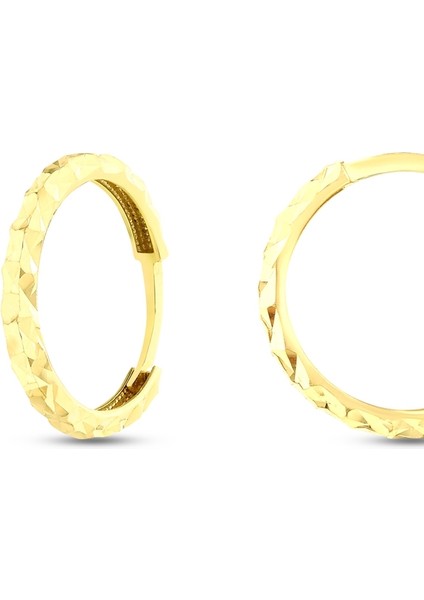 Tasarım Halka Küpe - 14K fiyatları