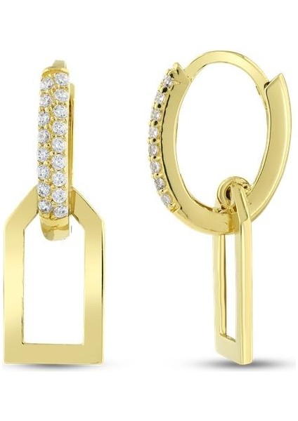 Altın Tasarım Küpe - 14K