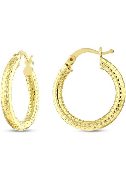 Altın Halka Küpe - 14K