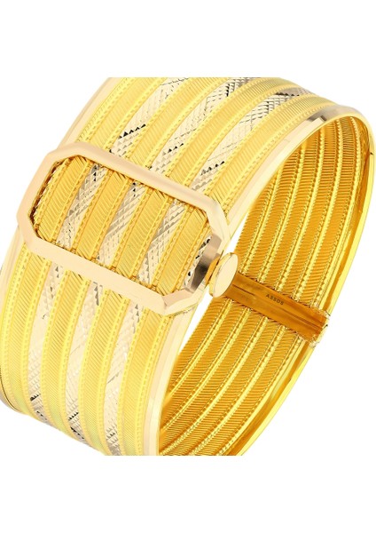 Altın Kelepçe Bilezik - 14K fırsatları