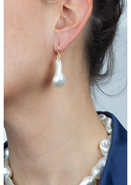 Barok Inci Sallantı Küpe