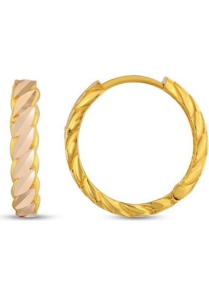 Altın Halka Küpe - 14K