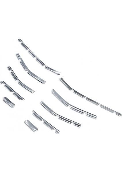 Renault Clio-5 Uyumlu Ön Tampon Çıtası Krom 10 Parça 2019 Ve Sonrası Modeller İçin modelleri