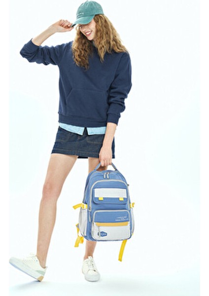 185- Okul Çantası Suya Dayanıklı Çok Bölmeli Mavi fiyatları