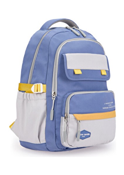 185- Okul Çantası Suya Dayanıklı Çok Bölmeli Mavi fırsatları