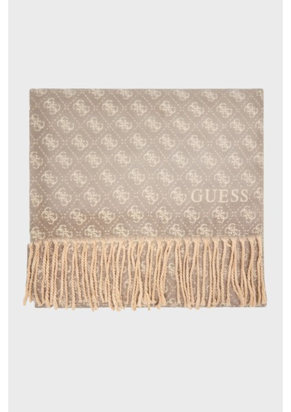 60 x 180 cm Logolu Çift Taraflı Şal AW5423POL03 Bayan Şal AW5423 POL03 Gry modelleri