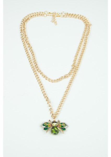 Arı Figürlü Ikili Kolye Kombini modelleri