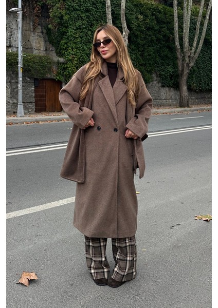 Vizon Atkı Detaylı Uzun Kaban - 85163 fiyatları