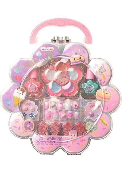 Mega Hot Focus Sparkle Taşınabilir Işıltılı Tırnak ve Makyaj Seti