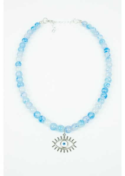 Göz Uç Mavi Boncuk Kolye modelleri