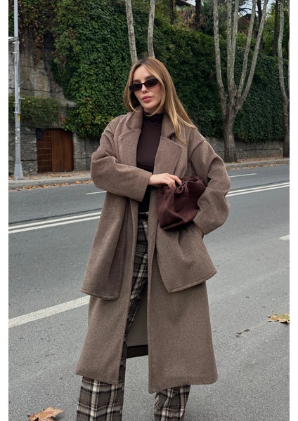 Vizon Atkı Detaylı Uzun Kaban - 85163 fırsatları