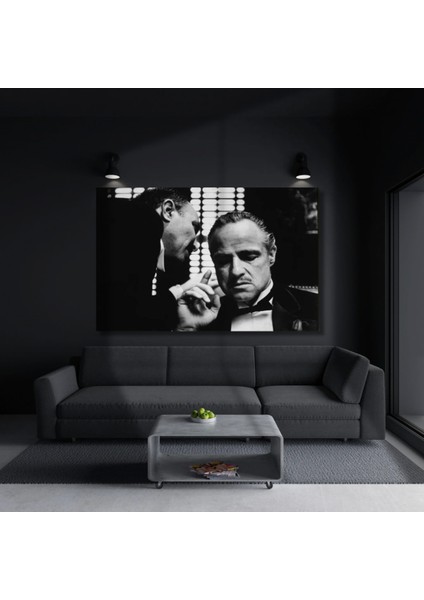 Uv Digital Baskı 4mm Baba God Of Father Film Karekteri Kırılmaz Cam Duvar Tablosu modelleri