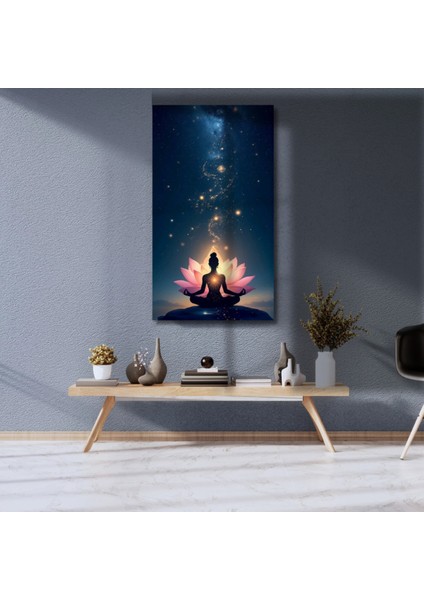 Uv Digital Baskı Mandala Desenli Cam Duvar Tablosu Oda ve Ofis Cam Tablosu