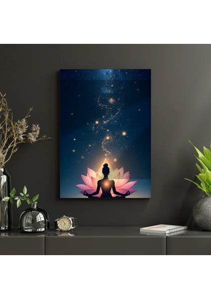 Uv Digital Baskı Mandala Desenli Cam Duvar Tablosu Oda ve Ofis Cam Tablosu modelleri