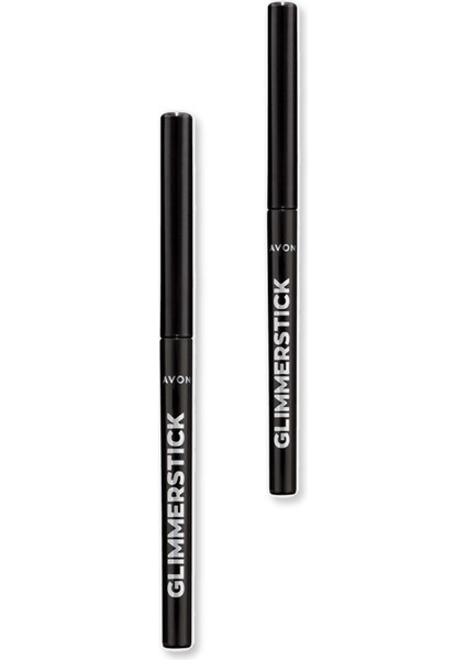 Glimmerstick Asansörlü Göz Kalemi - Blackest Black Ikili Set