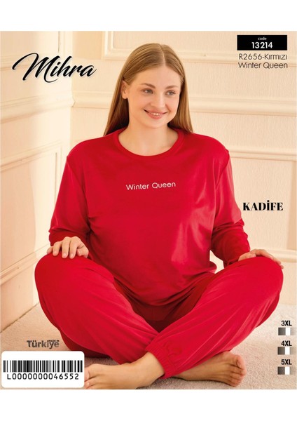 Kadın Kışlık Bisiklet Yaka Kadife Battal Pijama Takımı 132214K - 1 Adet fiyatları