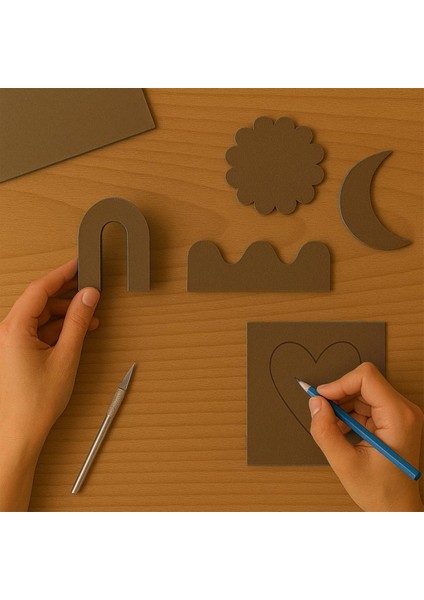 Renkli Mukavva 50X70 Kahve 18'li fiyatları