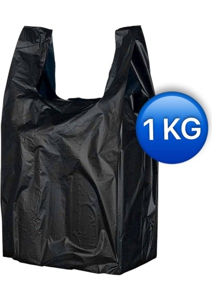 Siyah Atlet Market, Manav, Çöp Küçük Boy Poşet 1 kg