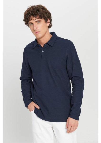 %100 Pamuk Slim Fit Dar Kesim Polo Yaka Jakarlı Triko Tişört modelleri