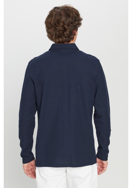 %100 Pamuk Slim Fit Dar Kesim Polo Yaka Jakarlı Triko Tişört indirimleri