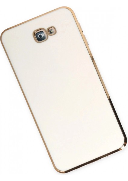 Samsung Galaxy J7 Prime Kılıf Volet Silikon - Beyaz (K95) fiyatları