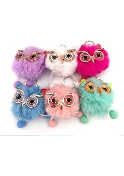 Tüylü Peluş Baykuş Anahtarlık 1 Adet fiyatları