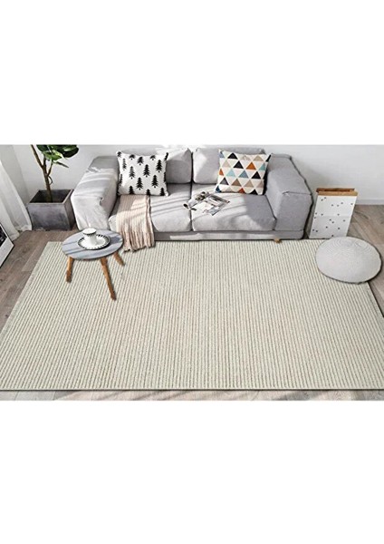 Bonny 1110 Krem Sisal Bukle Dekoratif Kabartmalı Halı Tozsuz Salon Halısı Koridor fiyatları