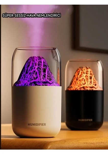 Humidifier 330 ml Hava Nemlendirici Buhar Makinesi Ultrasonik Aroma Difüzör Oda Nemlendirici Işıklı
