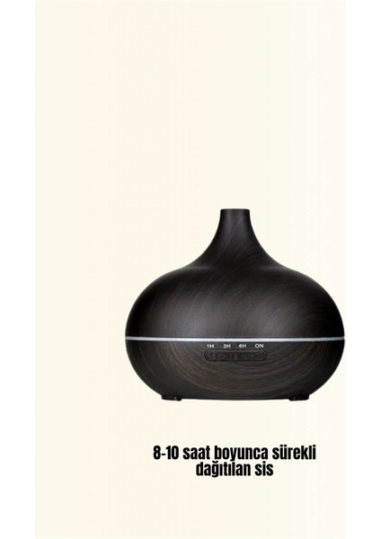 Sessiz Çalışan Aromaterapi Difüzörü – 4 Zaman Ayarlı, 7 Renkli Işık Seçeneği fiyatları