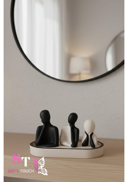 Soft Aile Temalı Biblo Set Dekoratif Obje